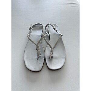 Lot of 4 Kenneth Cole Reaction & Naturalizer Rhinestone Bow Thong Sandals Womens